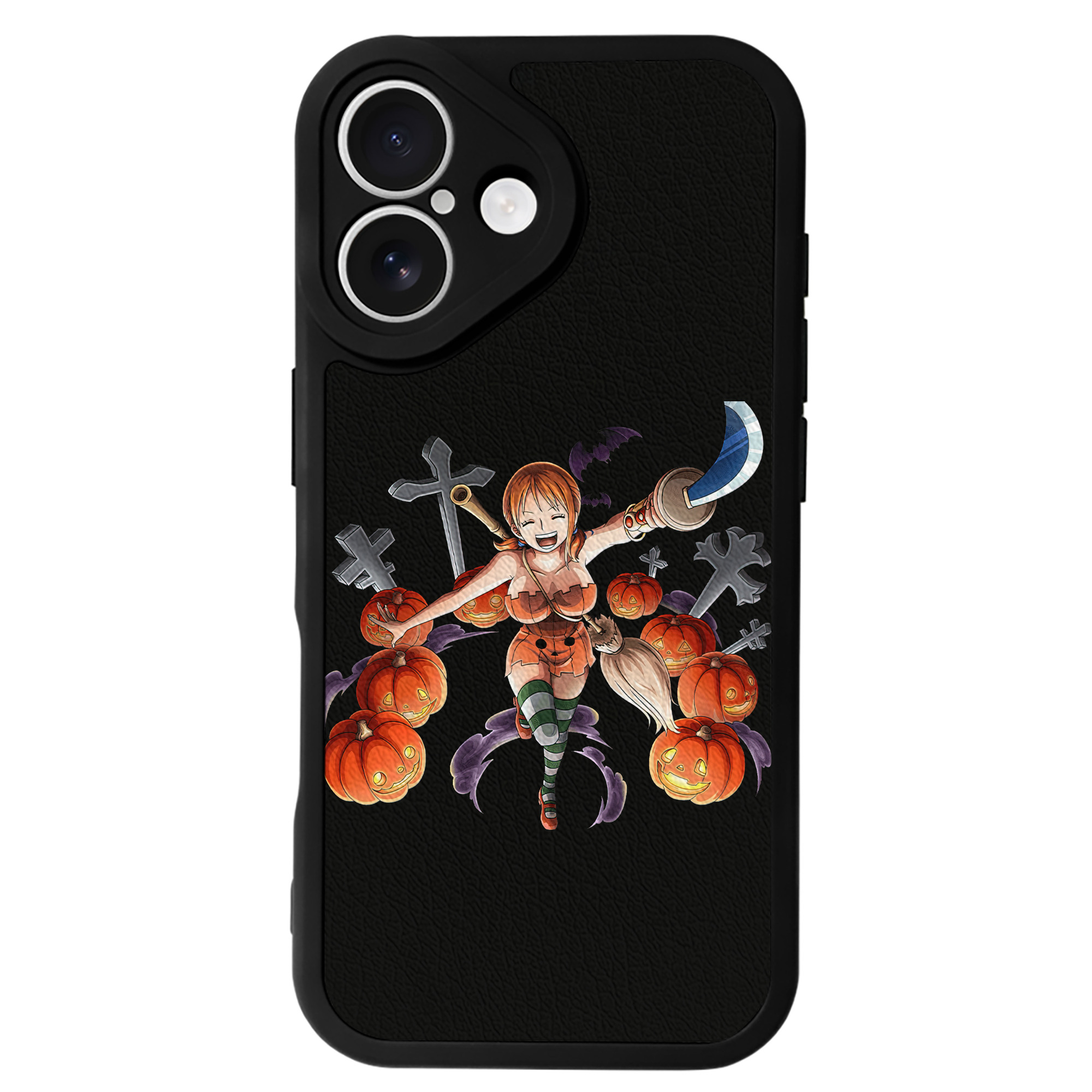 （画像用） ワンピース ナミ ONE PIECE Nami 【iPhone 16シリーズ対応】シリコンスマホケース（レザー調） 材質：シリコン